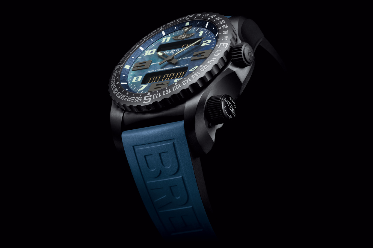 Replica Breitling Emergency Watches With Blue Rubber Straps