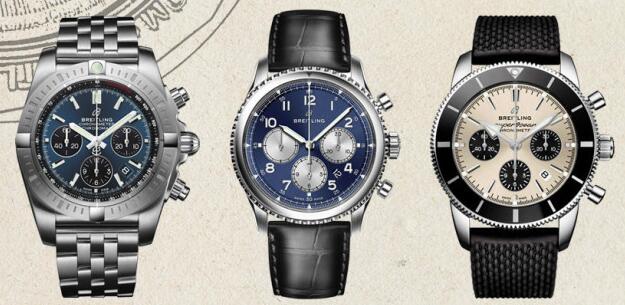 With three sub-dials, Breitling knock-off watches for men maintain accurate chronograph.