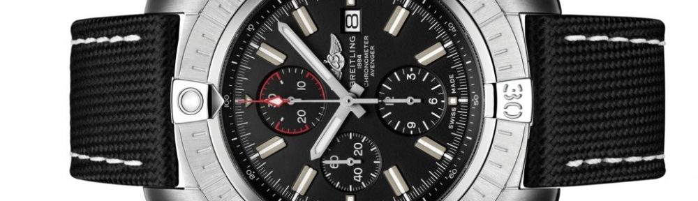 The stainless steel fake watches have black dials.